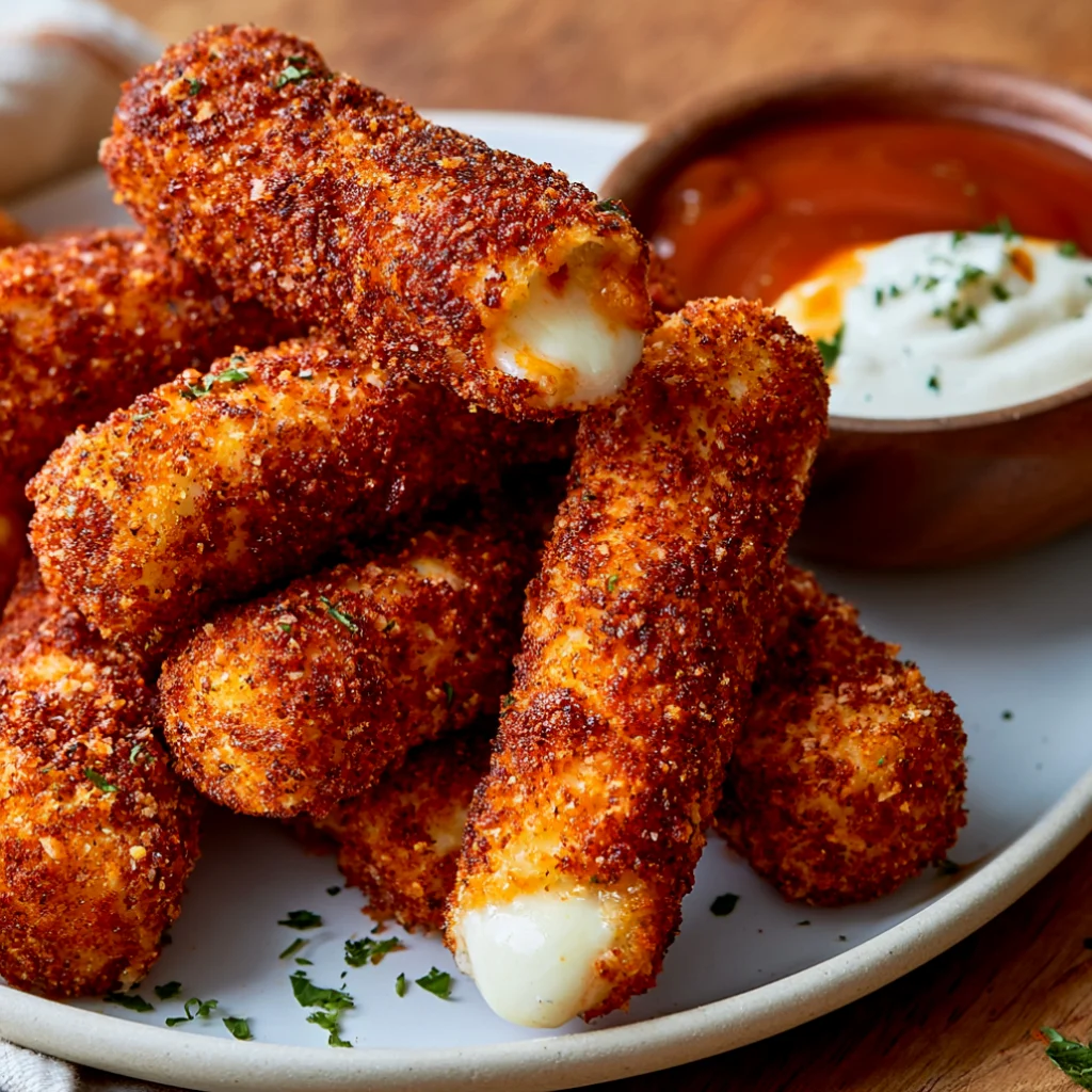 Nashville Hot Mozzarella Sticks Recipe