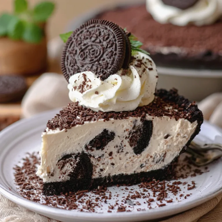 No Bake Oreo Pie