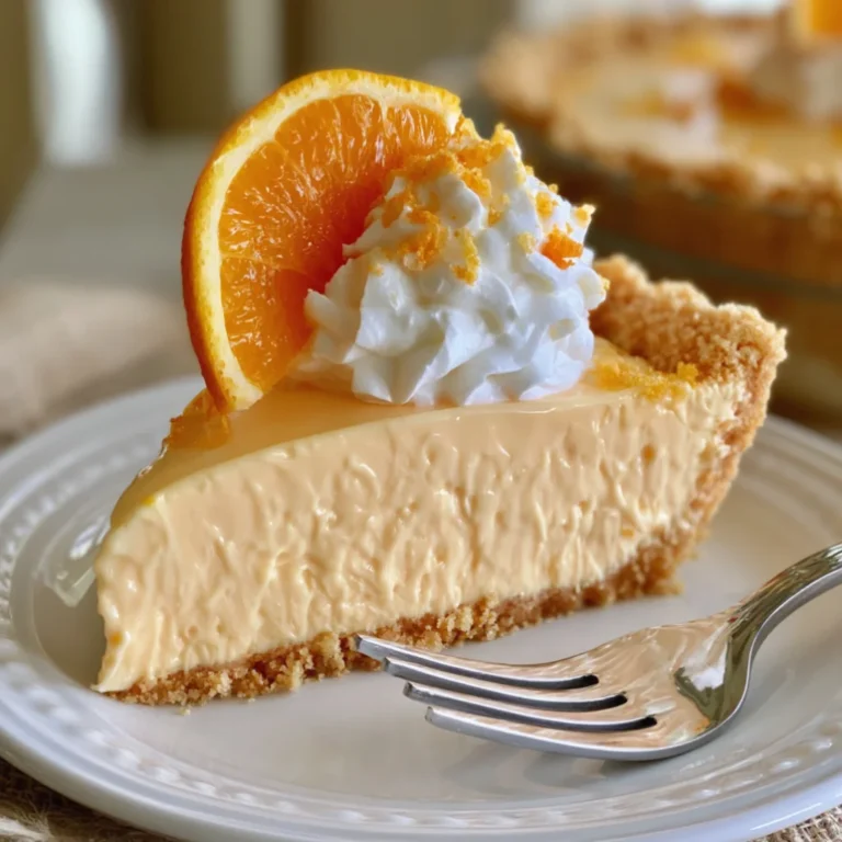 Orange Creamsicle Jello Pie