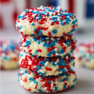 Patriotic Sprinkle Cookies