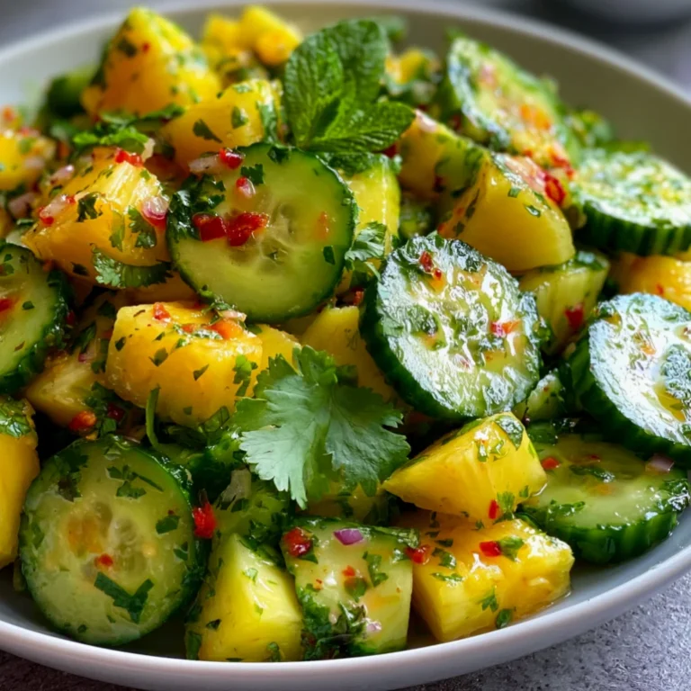 Pineapple Cucumber Salad