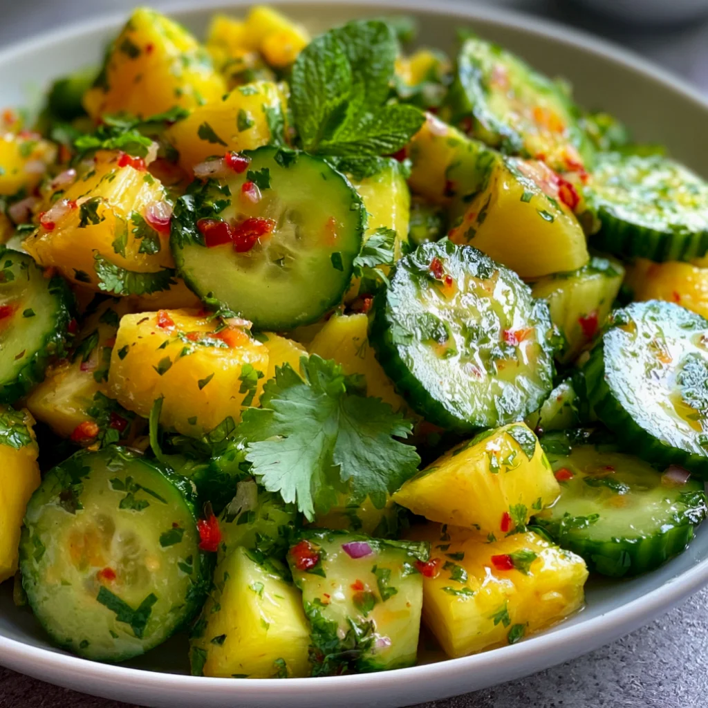 Pineapple Cucumber Salad