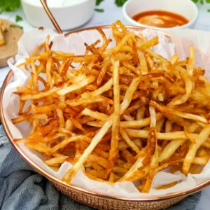 Shoestring Fries (Only 3 Ingredients!)