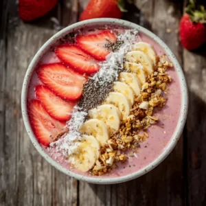 Strawberry Banana Smoothie Bowl