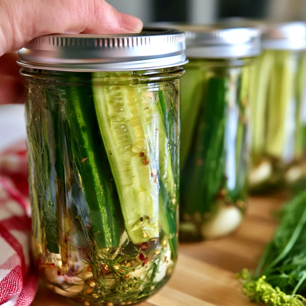 Homemade Refrigerator Dill Pickles